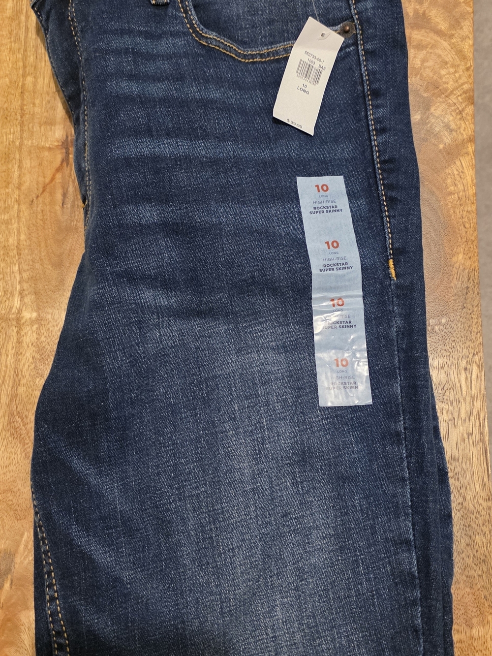 Old Navy Women's Dark Blue High-Rise Skinny Jeans